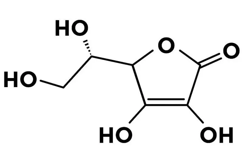 Chemical formula of vitamin C